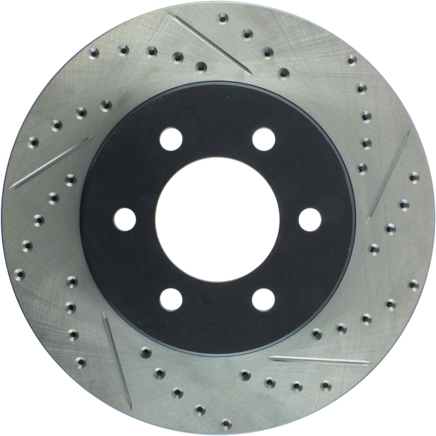 StopTech Sport Drilled/Slotted Brake Rotor; Front Left