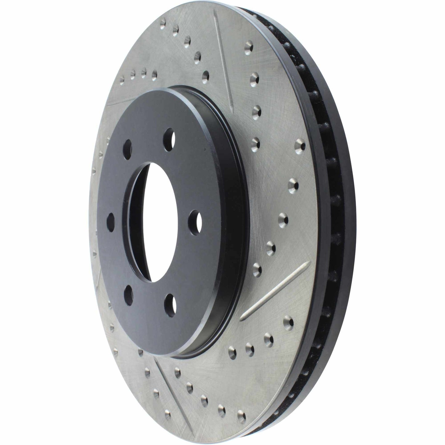 StopTech Sport Drilled/Slotted Brake Rotor; Front Left