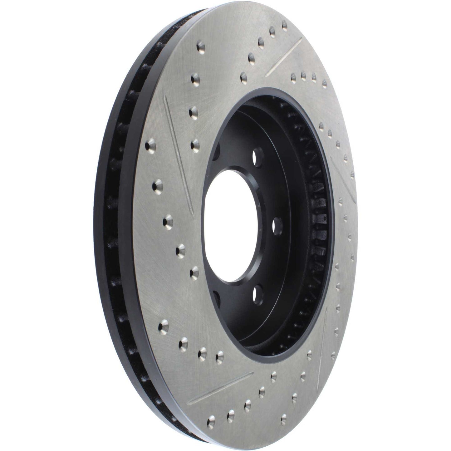 StopTech Sport Drilled/Slotted Brake Rotor; Front Left