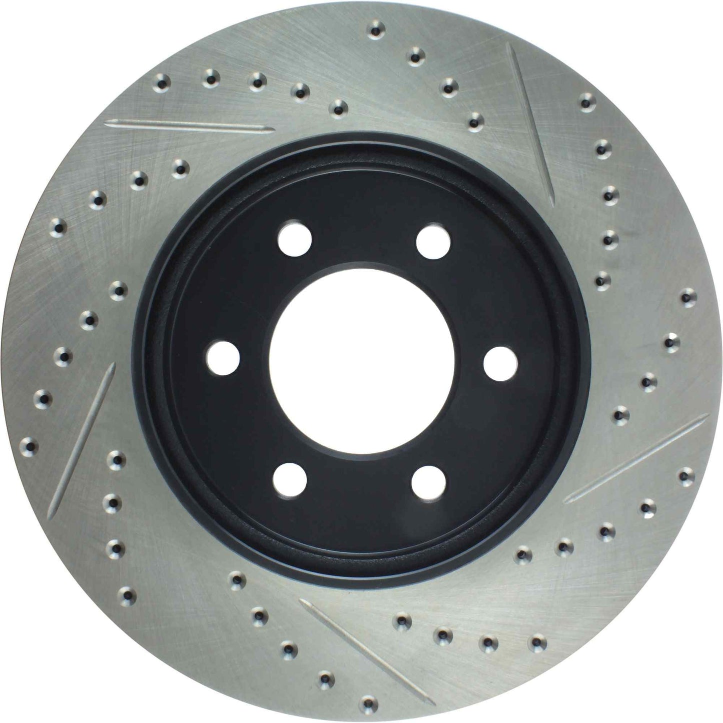 StopTech Sport Drilled/Slotted Brake Rotor; Front Right