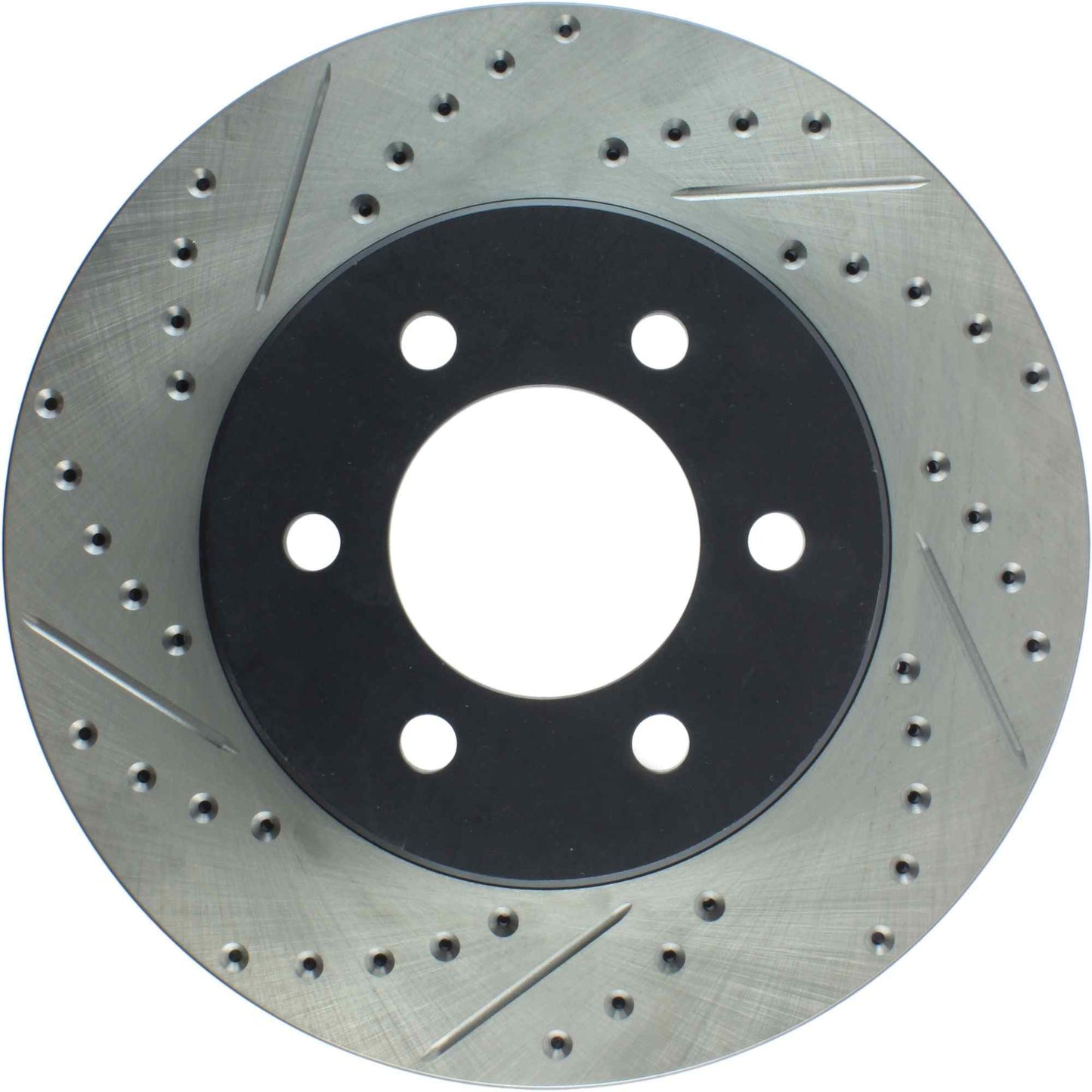 StopTech Sport Drilled/Slotted Brake Rotor; Front Right