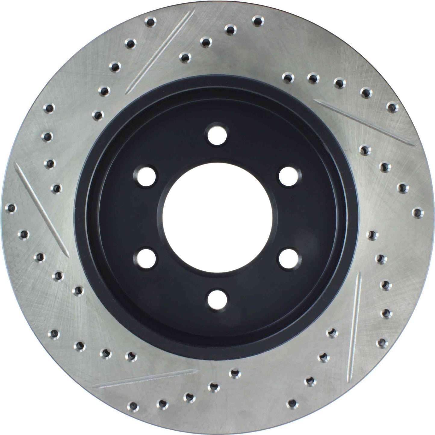 StopTech Sport Drilled/Slotted Brake Rotor; Front Left