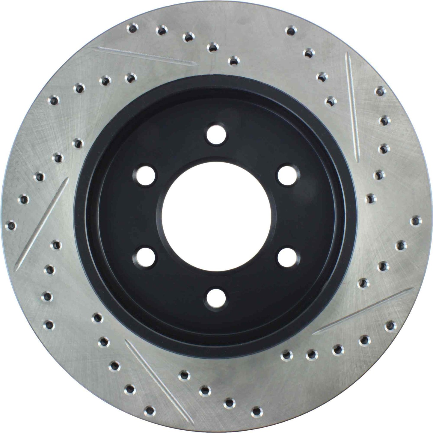 StopTech Sport Drilled/Slotted Brake Rotor; Front Right