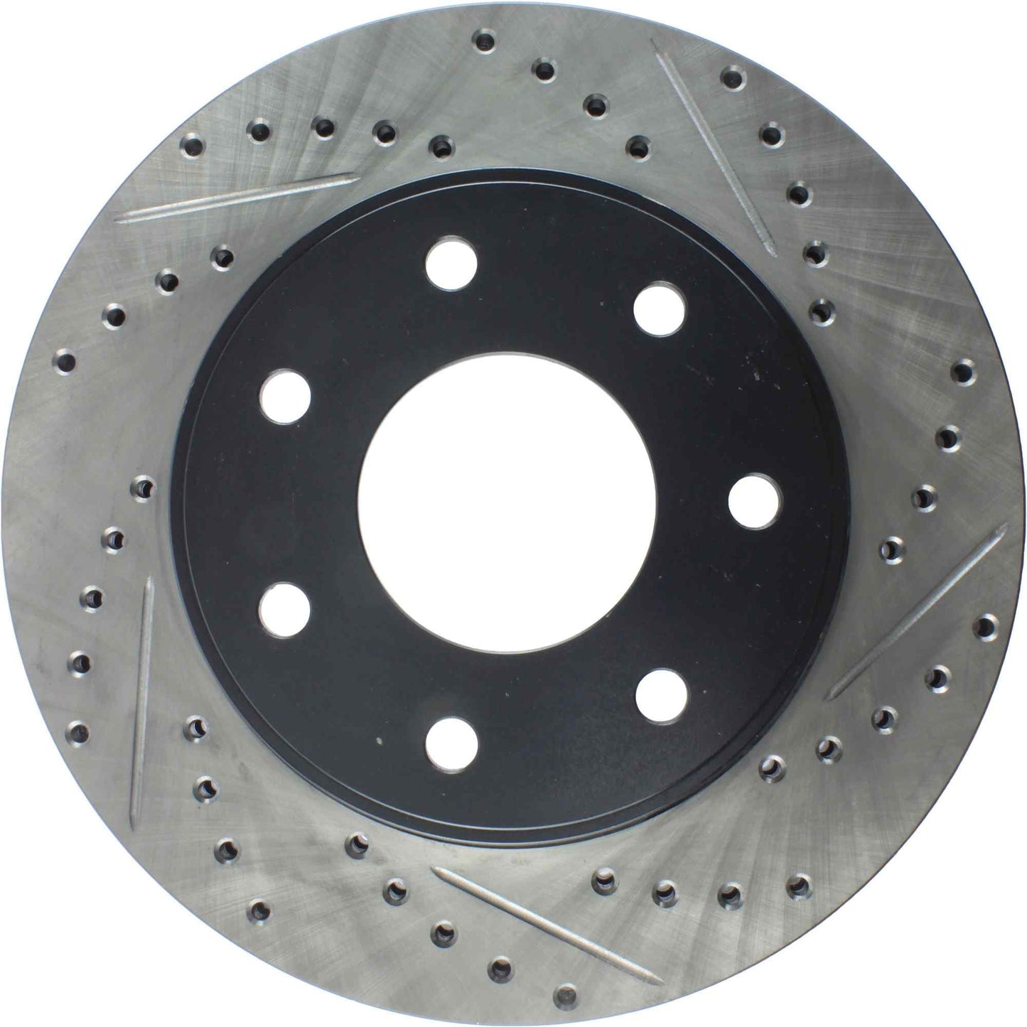 StopTech Sport Drilled/Slotted Brake Rotor; Front Left