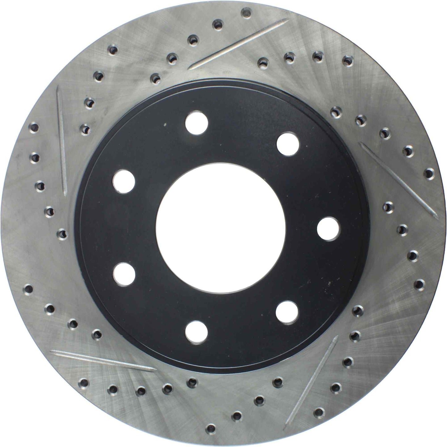 StopTech Sport Drilled/Slotted Brake Rotor; Front Right