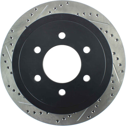 StopTech Sport Cryo Drilled/Slotted Brake Rotor; Rear Right