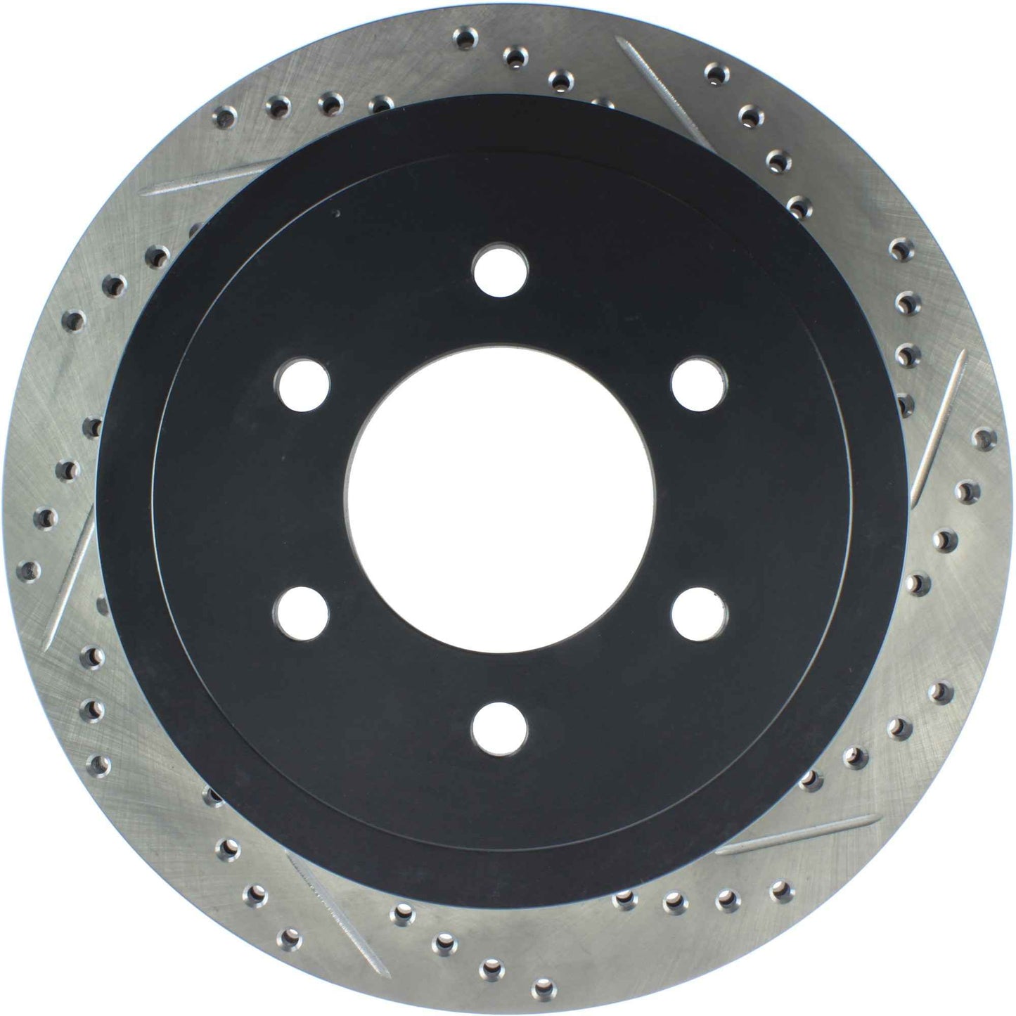 StopTech Sport Drilled/Slotted Brake Rotor; Rear Left