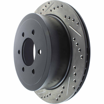 StopTech Sport Drilled/Slotted Brake Rotor; Rear Right