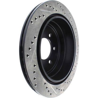StopTech Sport Drilled/Slotted Brake Rotor; Rear Right