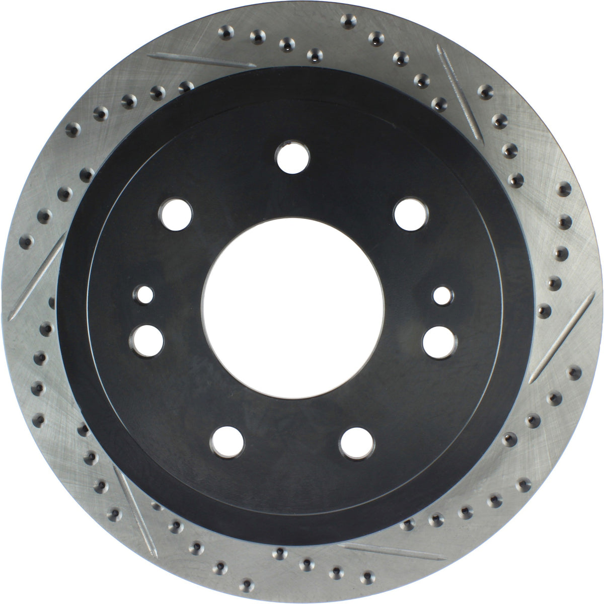 StopTech Sport Drilled/Slotted Brake Rotor; Rear Left