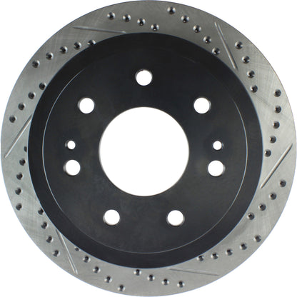 StopTech Sport Drilled/Slotted Brake Rotor; Rear Left