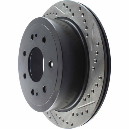 StopTech Sport Drilled/Slotted Brake Rotor; Rear Left