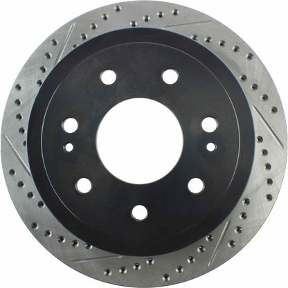 StopTech Sport Drilled/Slotted Brake Rotor; Rear Right