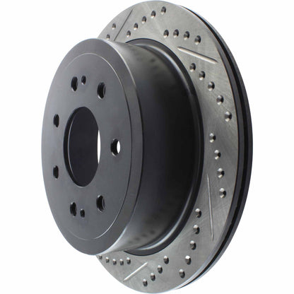 StopTech Sport Drilled/Slotted Brake Rotor; Rear Right