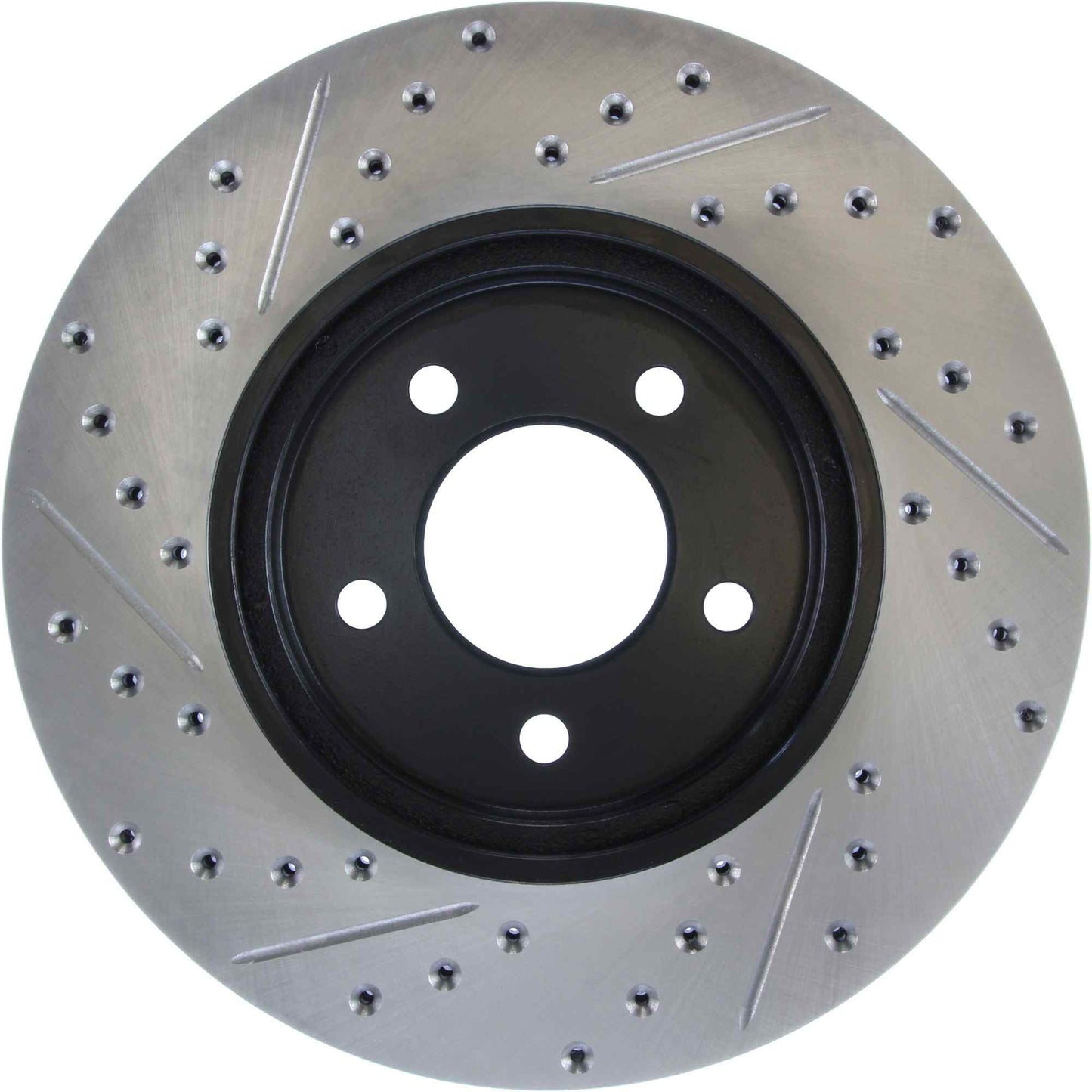 StopTech Sport Drilled/Slotted Brake Rotor; Front Left