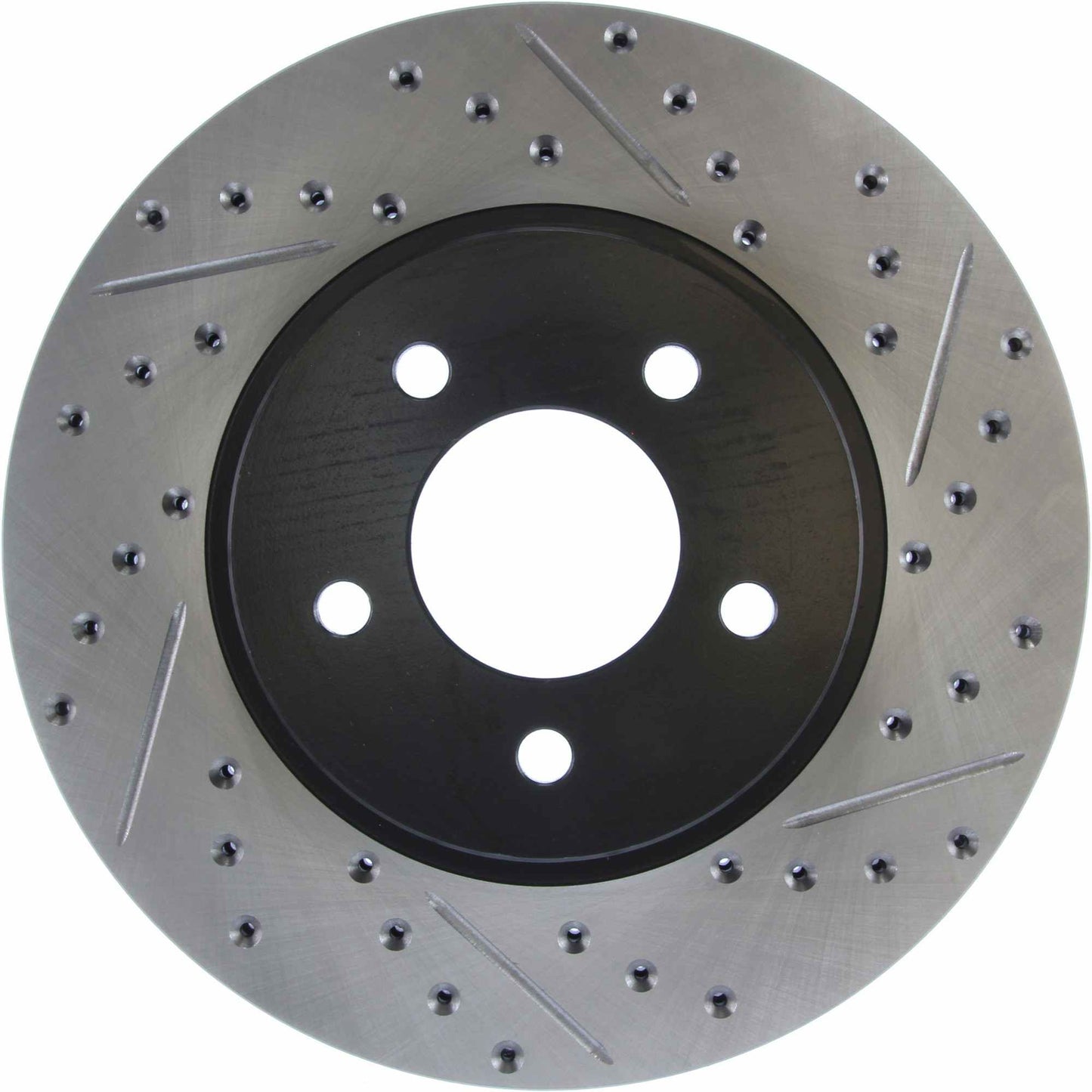 StopTech Sport Drilled/Slotted Brake Rotor; Front Left
