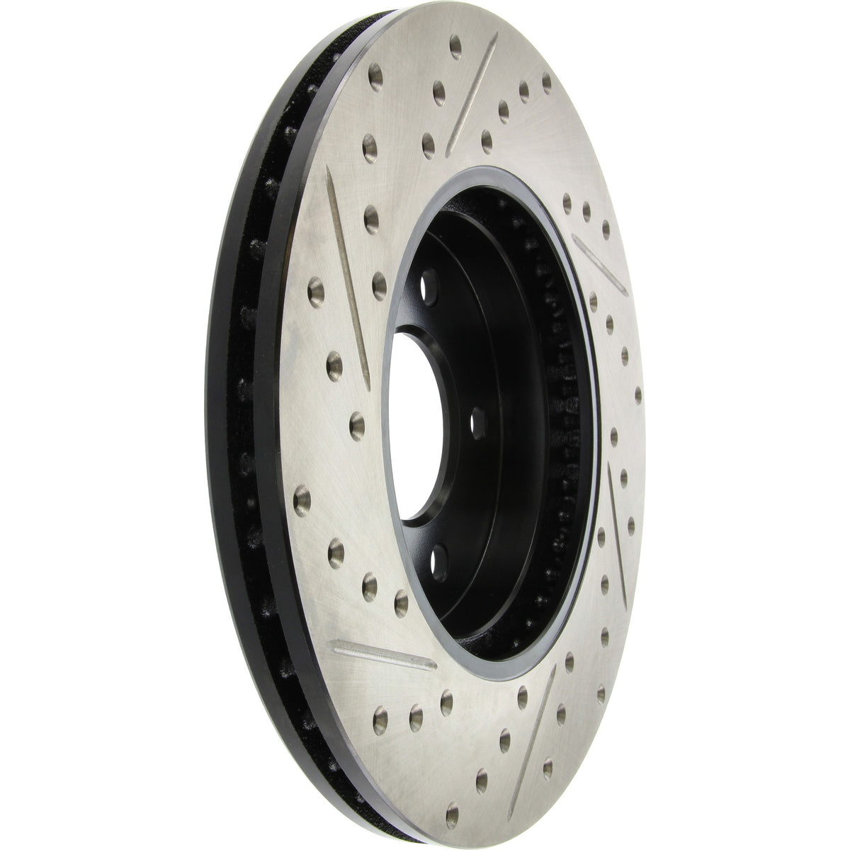StopTech Sport Drilled/Slotted Brake Rotor; Front Left