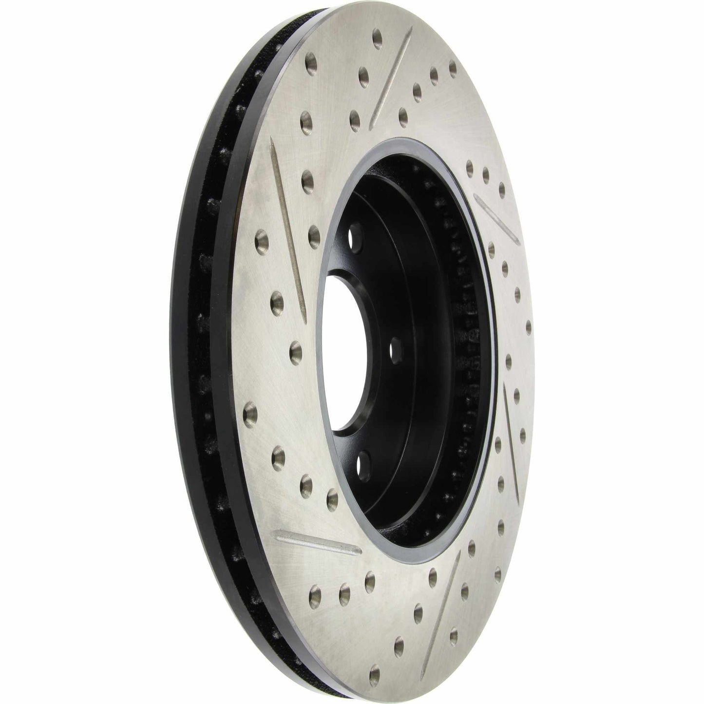 StopTech Sport Drilled/Slotted Brake Rotor; Front Left