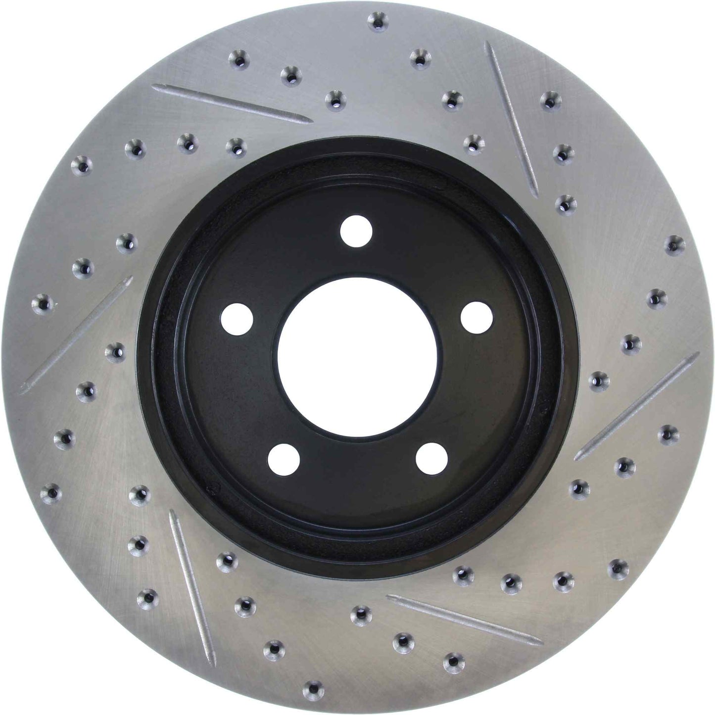 StopTech Sport Drilled/Slotted Brake Rotor; Front Right