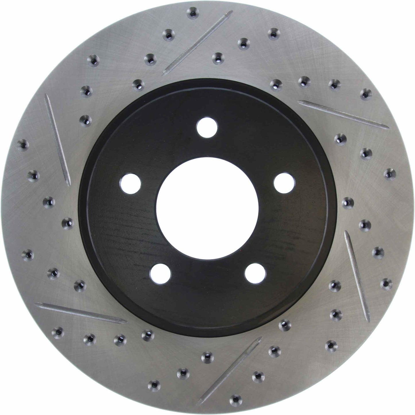 StopTech Sport Drilled/Slotted Brake Rotor; Front Right