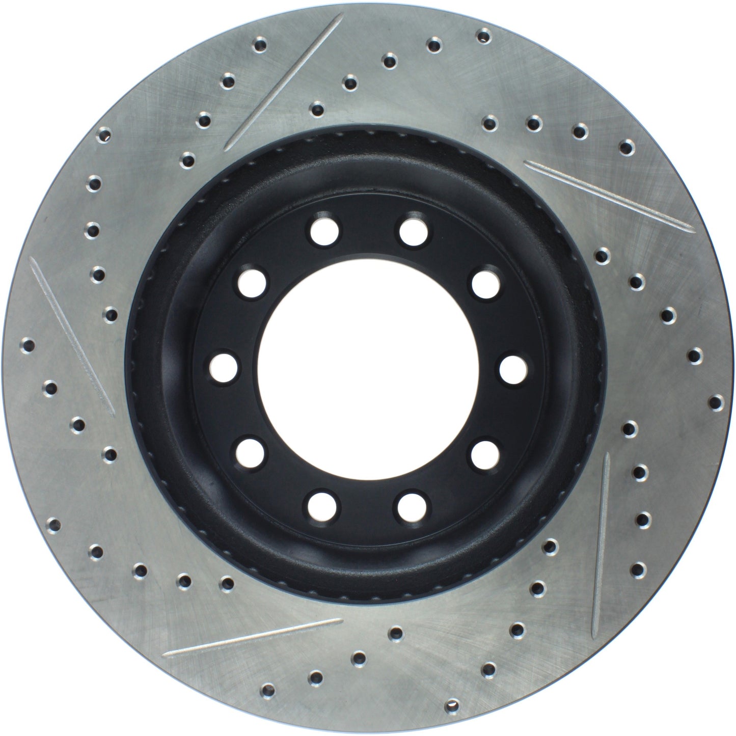 StopTech Sport Drilled/Slotted Brake Rotor; Front Left