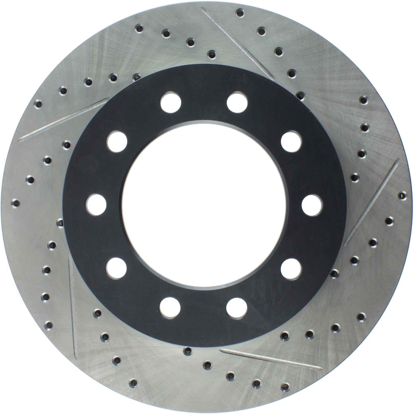 StopTech Sport Drilled/Slotted Brake Rotor; Front Left