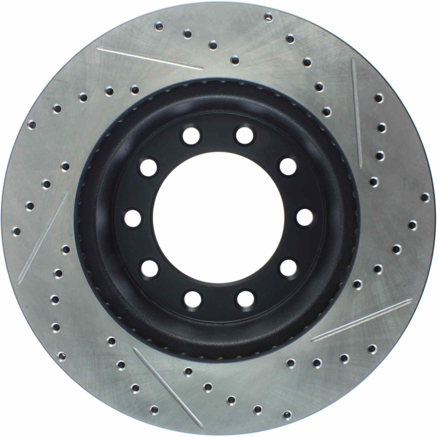 StopTech Sport Drilled/Slotted Brake Rotor; Front Right