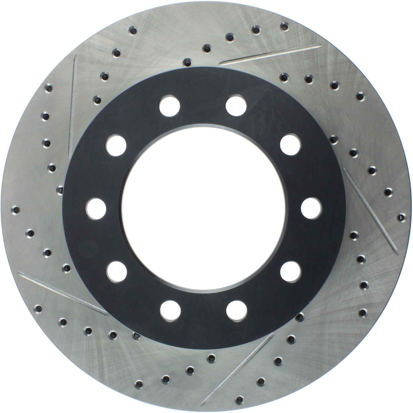 StopTech Sport Drilled/Slotted Brake Rotor; Front Right