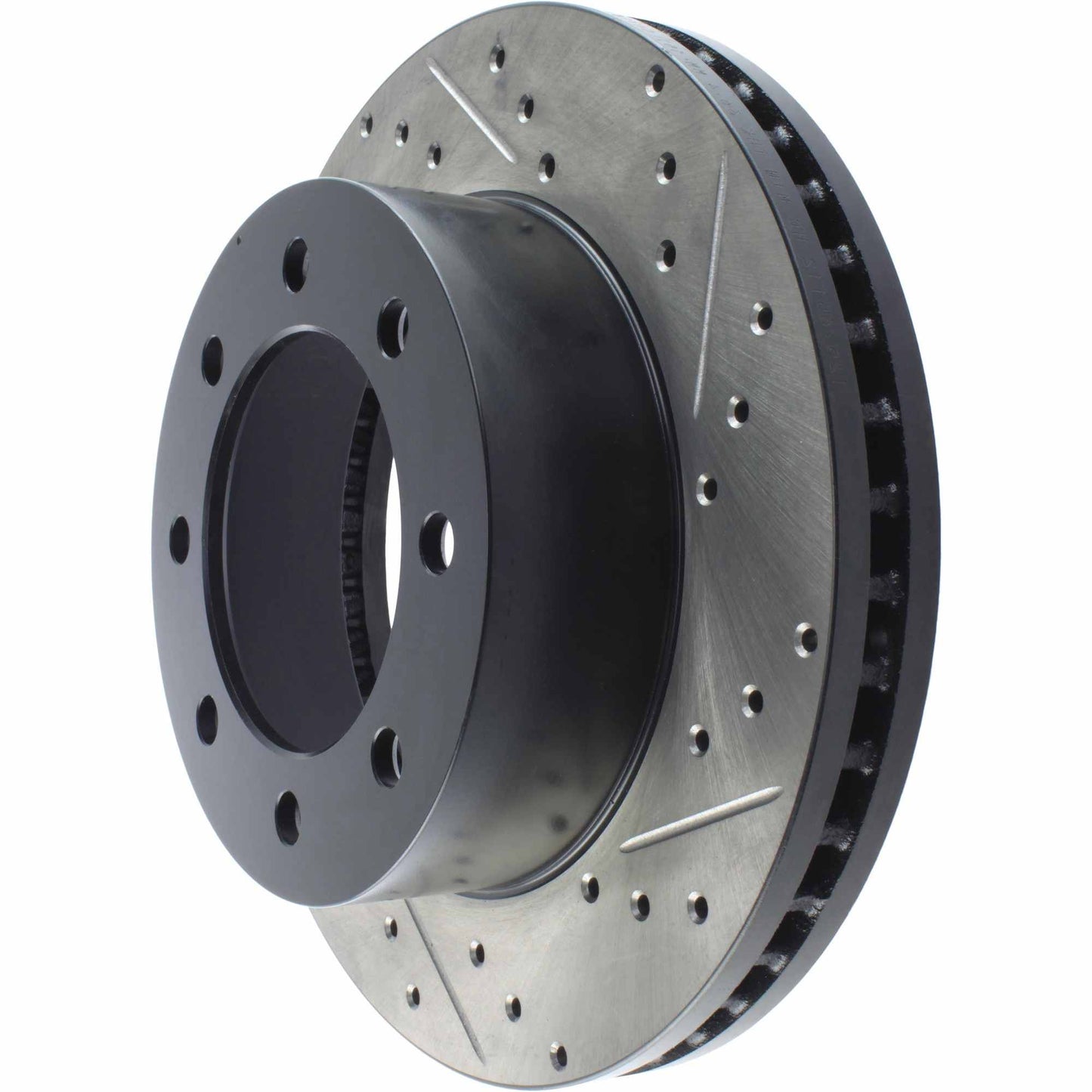 StopTech Sport Drilled/Slotted Brake Rotor; Front Left