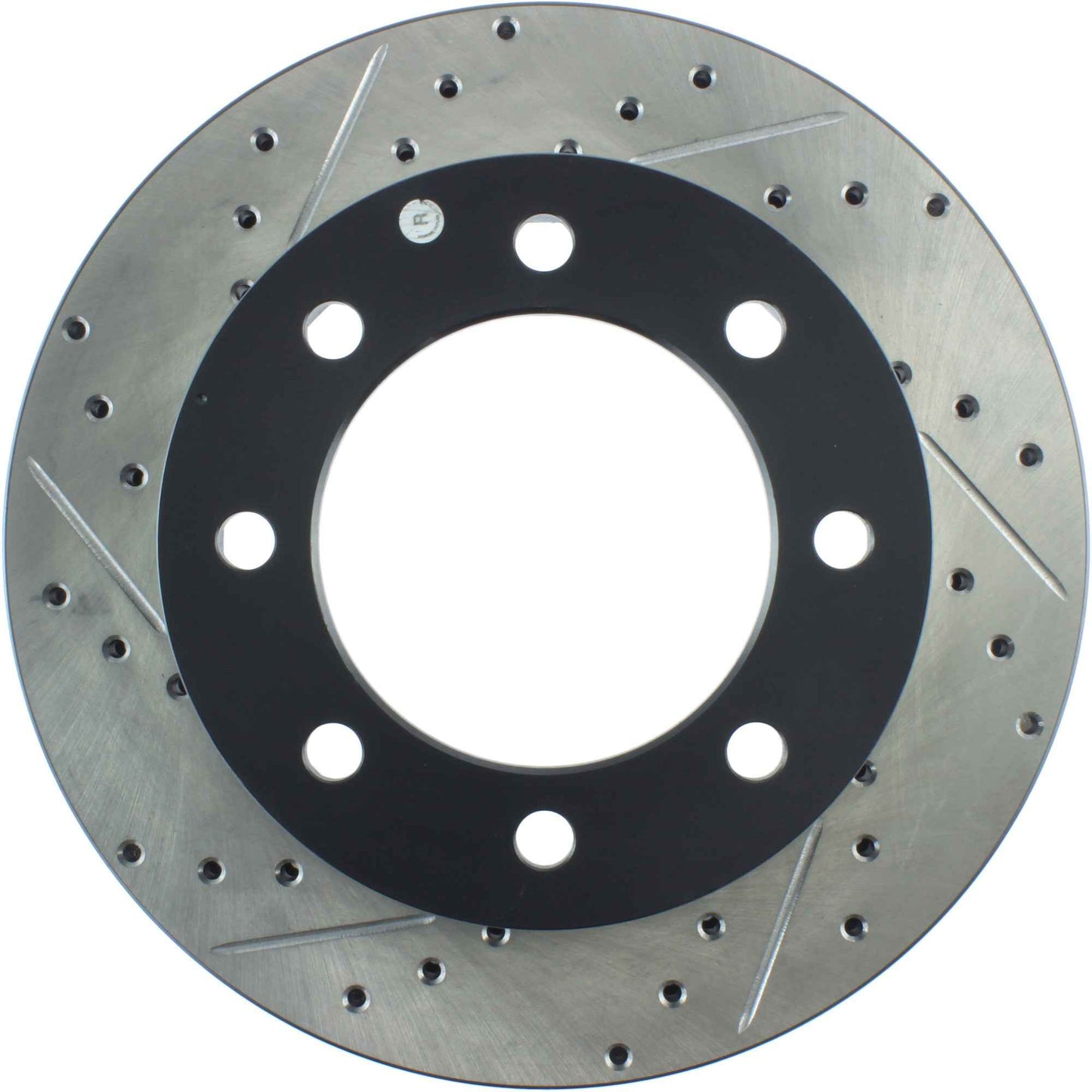 StopTech Sport Drilled/Slotted Brake Rotor; Front Right