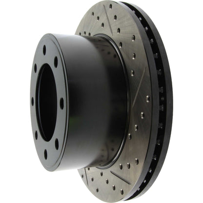 StopTech Sport Drilled/Slotted Brake Rotor; Rear Left