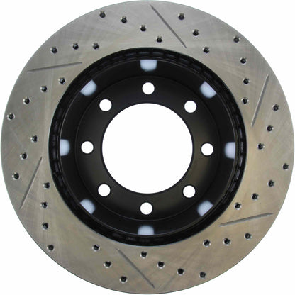 StopTech Sport Drilled/Slotted Brake Rotor; Rear Right