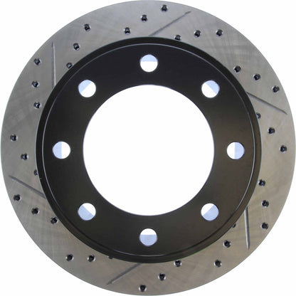 StopTech Sport Drilled/Slotted Brake Rotor; Rear Right