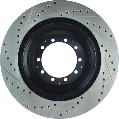 StopTech Sport Drilled/Slotted Brake Rotor; Left