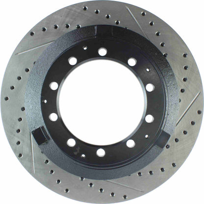 StopTech Sport Drilled/Slotted Brake Rotor; Left