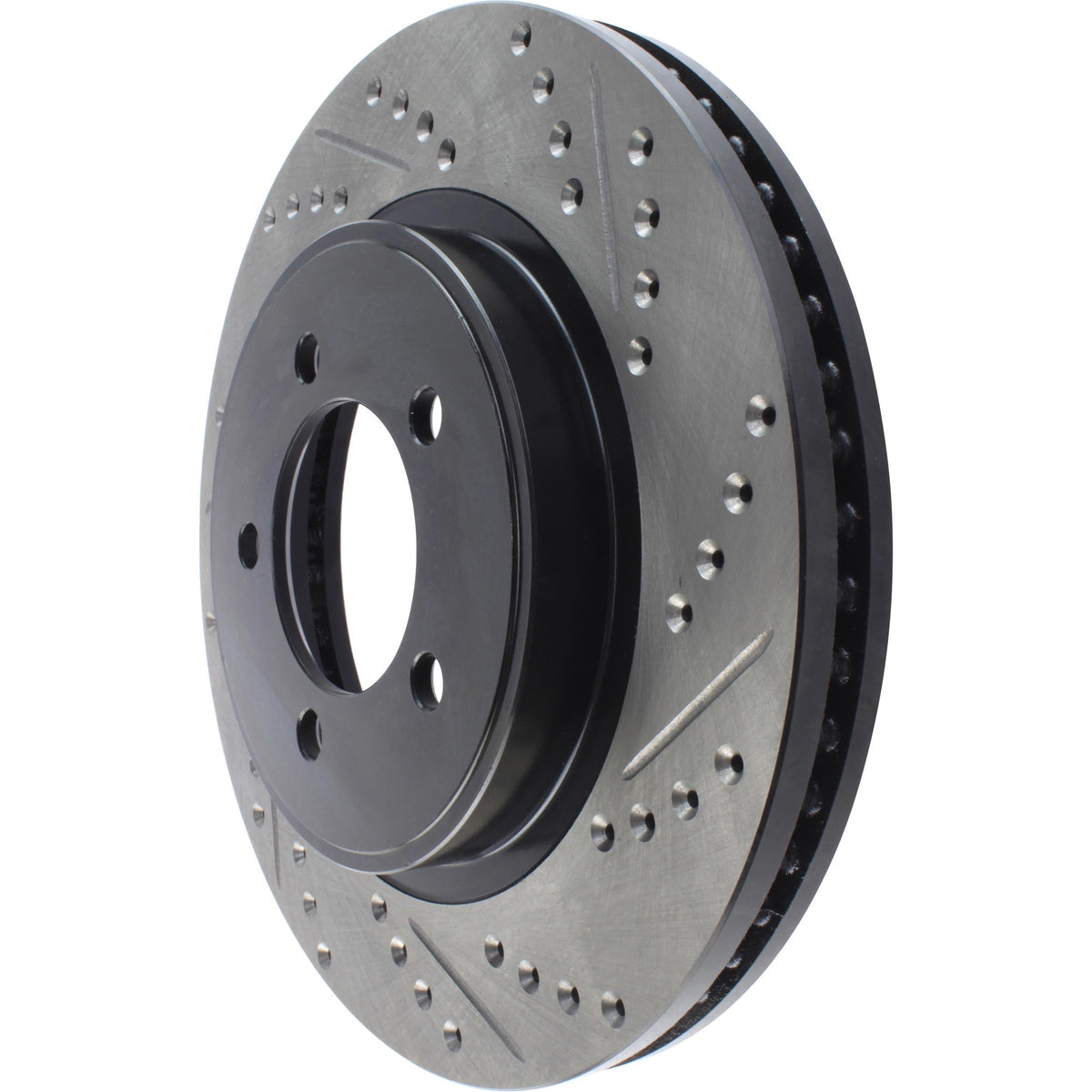 StopTech Sport Drilled/Slotted Brake Rotor; Front Left