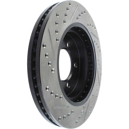 StopTech Sport Drilled/Slotted Brake Rotor; Front Left