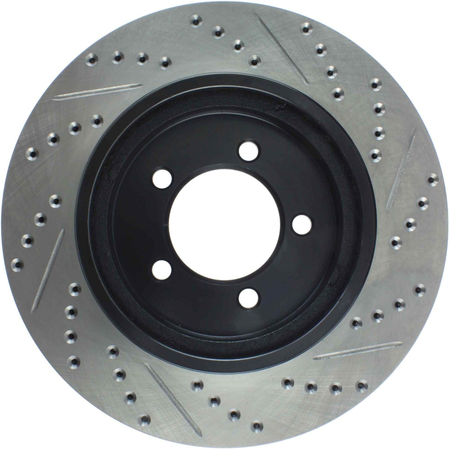 StopTech Sport Drilled/Slotted Brake Rotor; Front Right