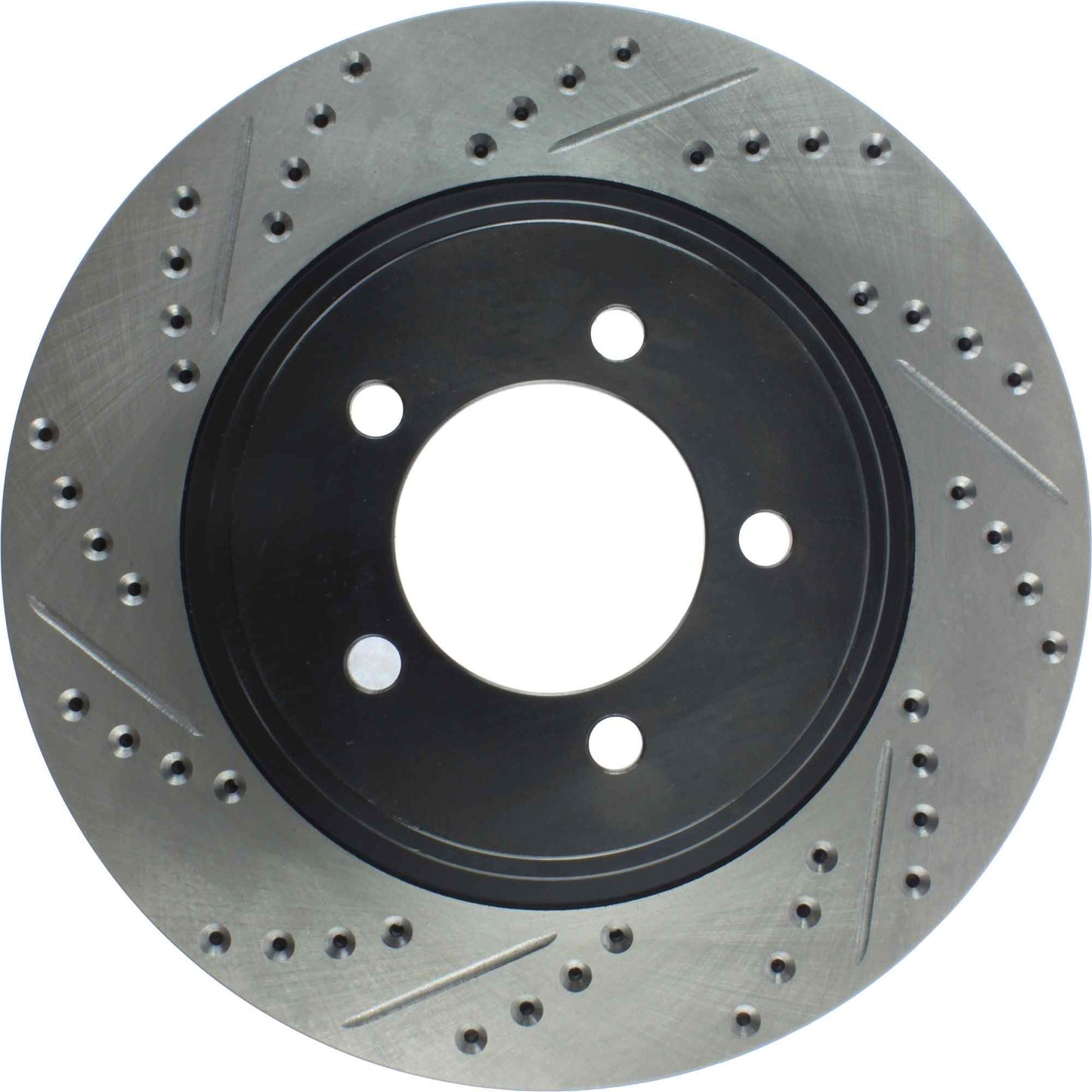 StopTech Sport Drilled/Slotted Brake Rotor; Front Right