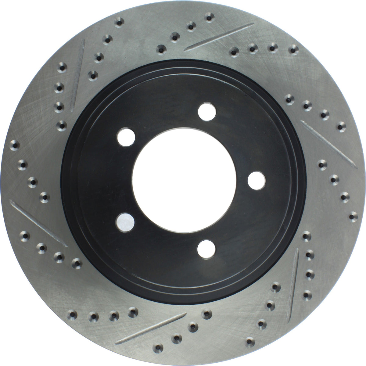 StopTech Sport Drilled/Slotted Brake Rotor; Front Right