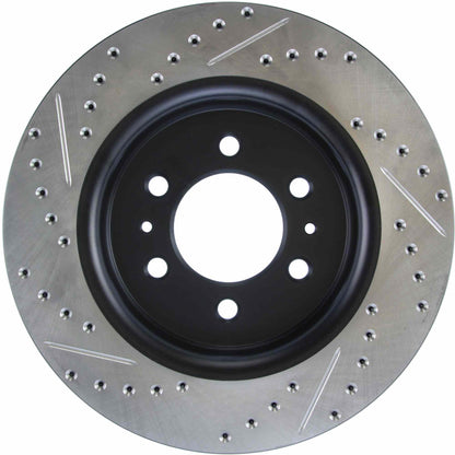 StopTech 10-16 Ford F-150 Slotted & Drilled Front Left Sport Brake Cryo Rotor 127.65119CL
