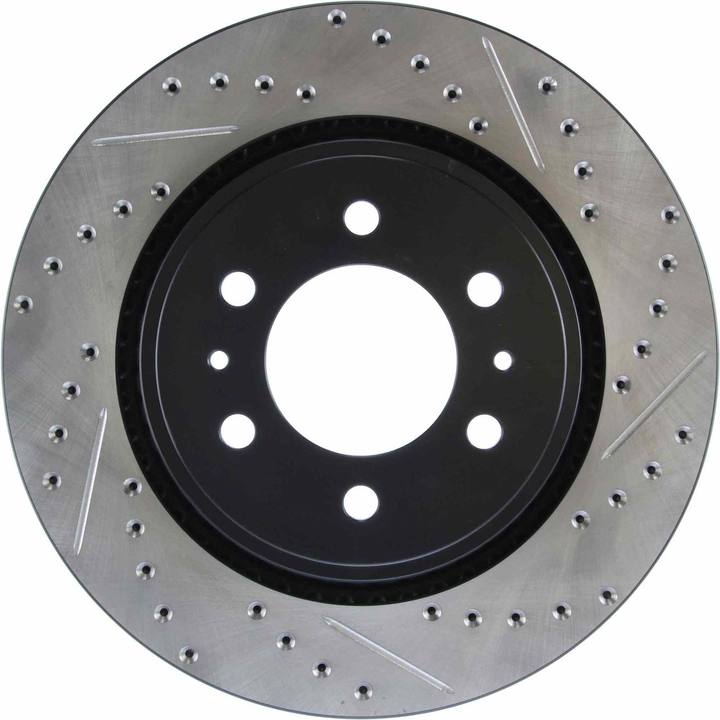 StopTech 10-16 Ford F-150 Slotted & Drilled Front Left Sport Brake Cryo Rotor 127.65119CL