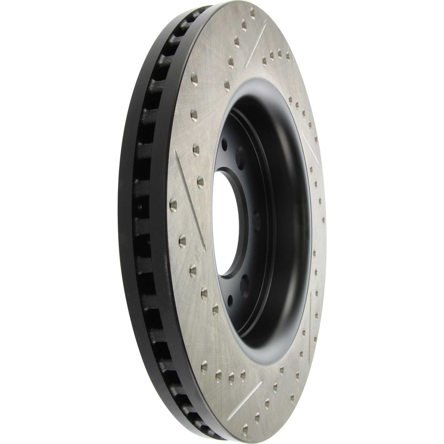 StopTech 10-16 Ford F-150 Slotted & Drilled Front Left Sport Brake Cryo Rotor 127.65119CL