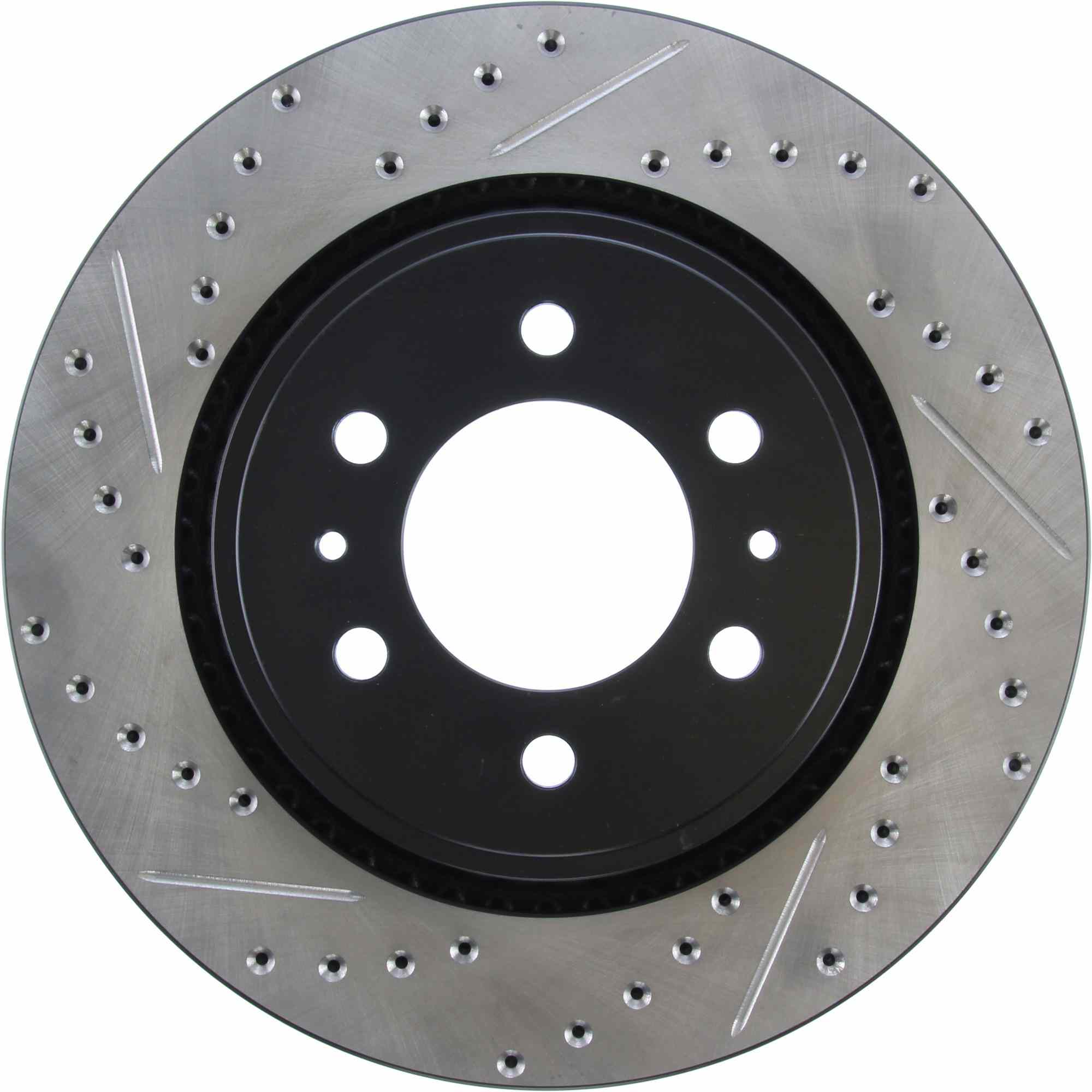 StopTech 10-16 Ford F-150 Slotted & Drilled Front Right Sport Brake Cryo Rotor 127.65119CR