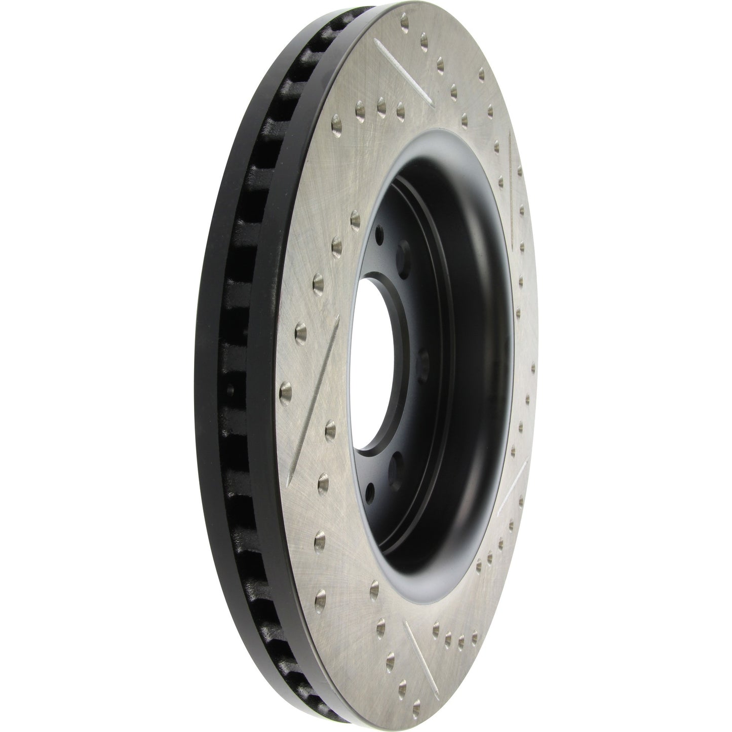 StopTech 10-16 Ford F-150 Slotted & Drilled Front Right Sport Brake Cryo Rotor 127.65119CR
