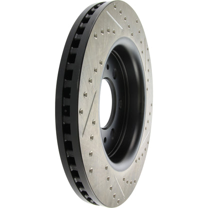 StopTech 10-16 Ford F-150 Slotted & Drilled Front Right Sport Brake Cryo Rotor 127.65119CR