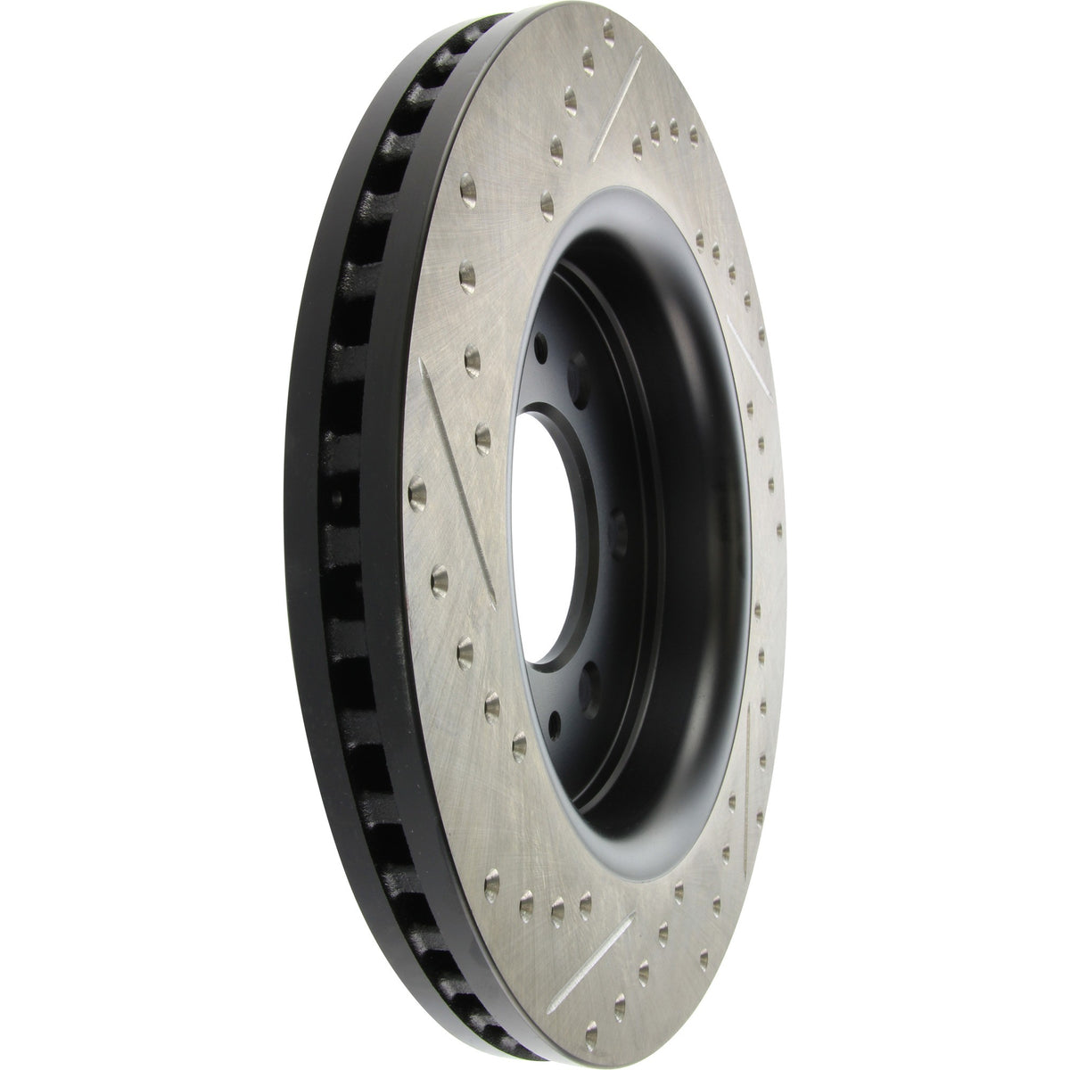 StopTech Sport Drilled/Slotted Brake Rotor; Front Left