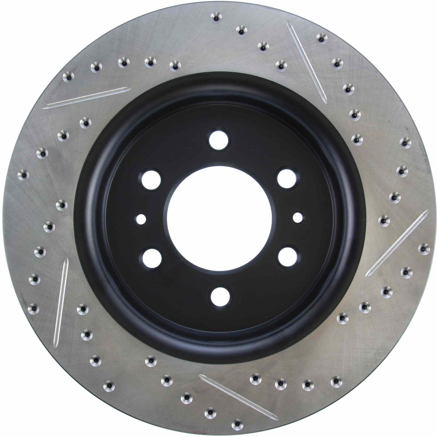 StopTech Sport Drilled/Slotted Brake Rotor; Front Right