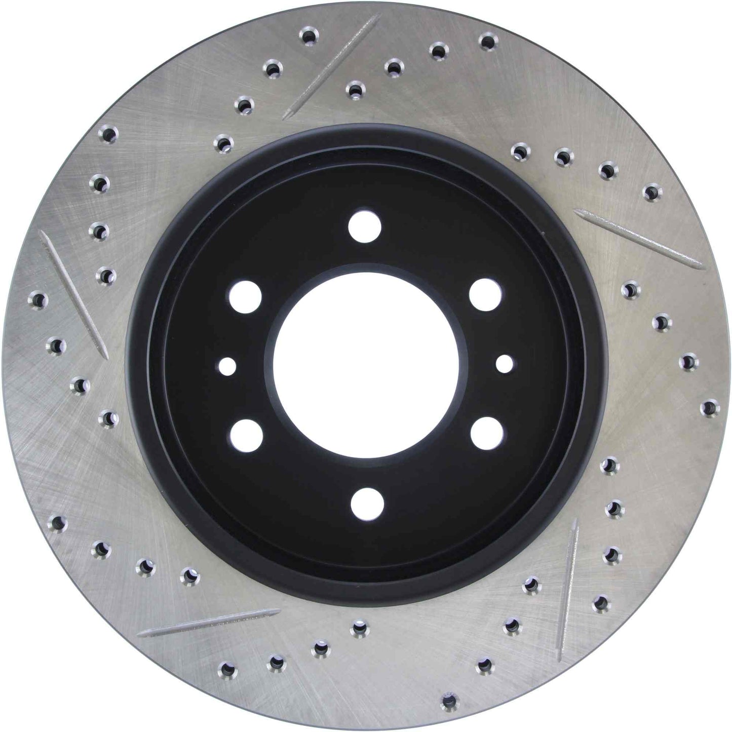 StopTech Sport Drilled/Slotted Brake Rotor; Front Left