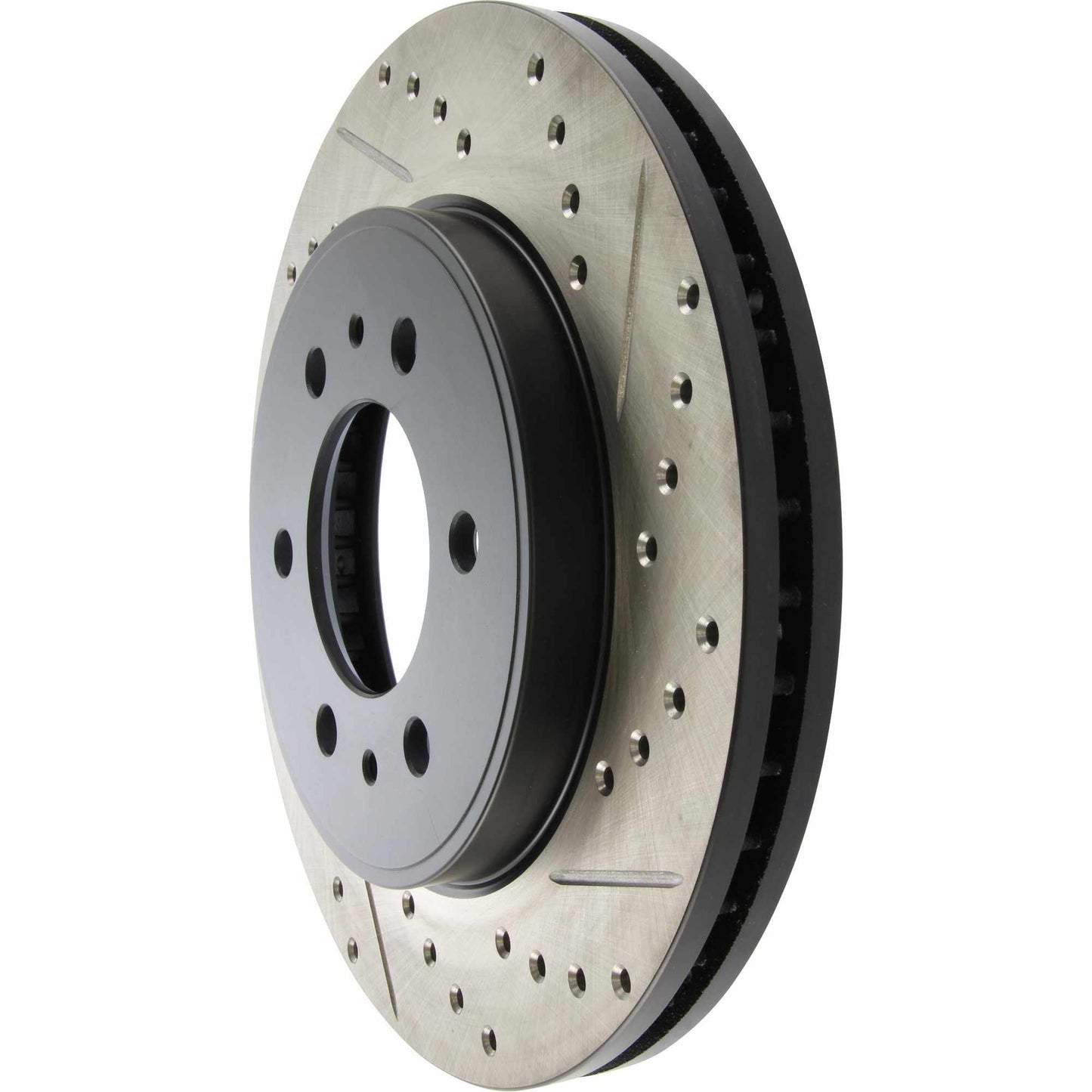 StopTech Sport Drilled/Slotted Brake Rotor; Front Left